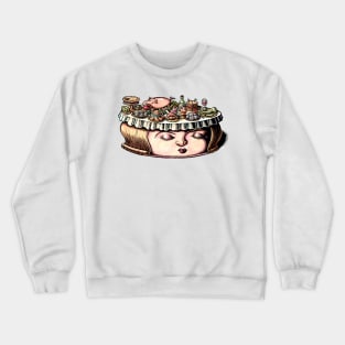 Dining Table Face Crewneck Sweatshirt